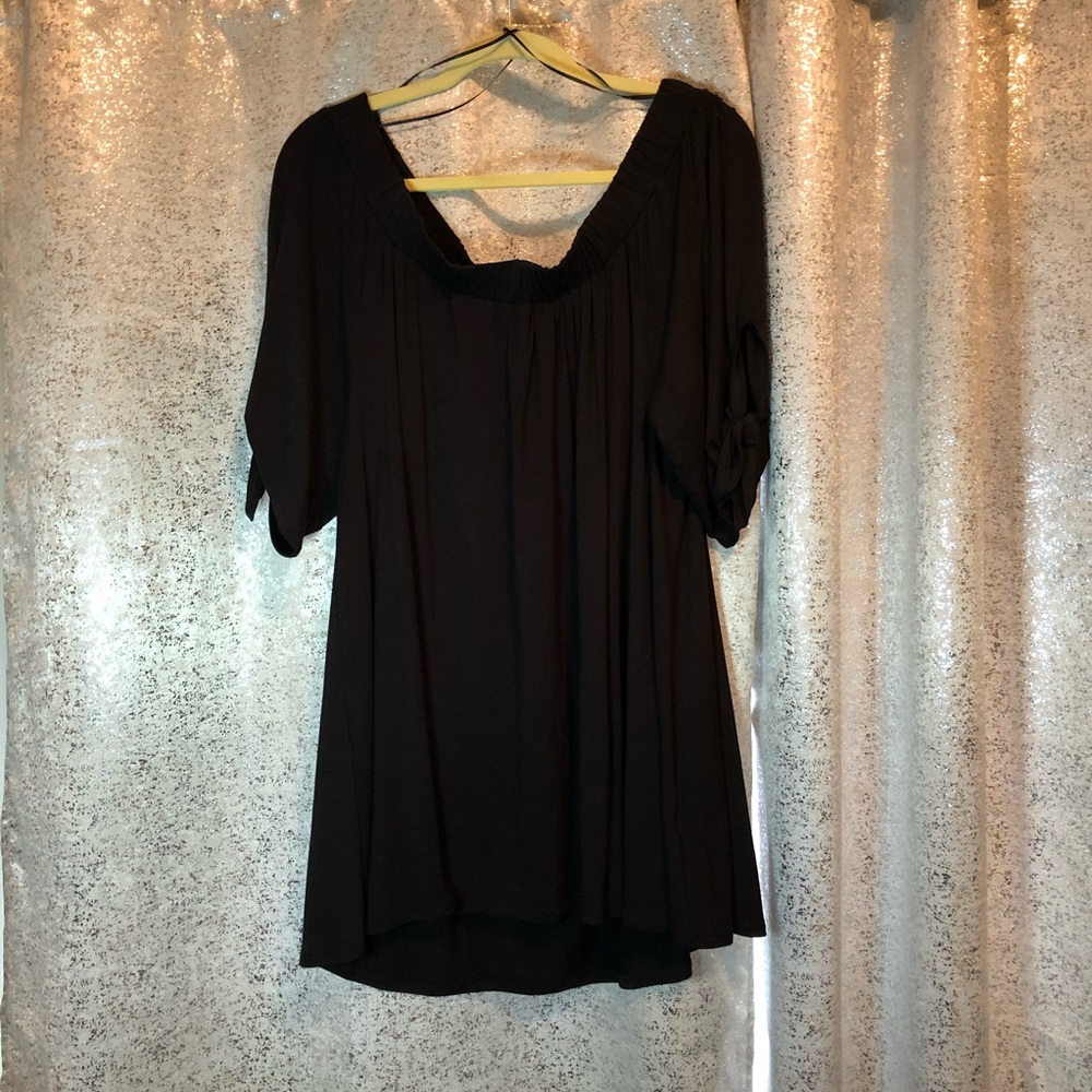 Black Kim & Cami Off The Shoulder Tunic